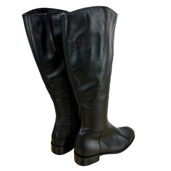 La Canadienne NWOB Sasha Waterproof Knee High Leather Riding Boots Black Size 7 - Picture 2 of 9